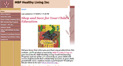 Desktop Screenshot of mbphealthyliving.ipower.com