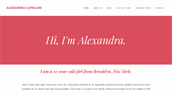 Desktop Screenshot of alexandracapellini.ipower.com