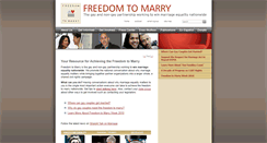 Desktop Screenshot of freedomtomarry.ipower.com