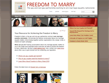 Tablet Screenshot of freedomtomarry.ipower.com